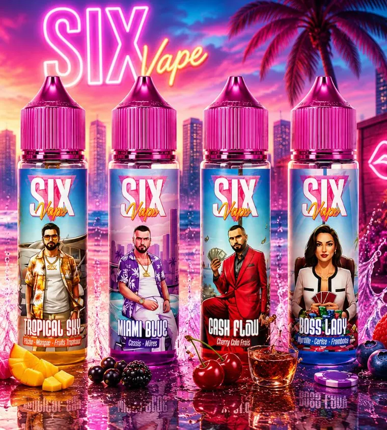 E-liquide Six Vape — VAPZAK Agen